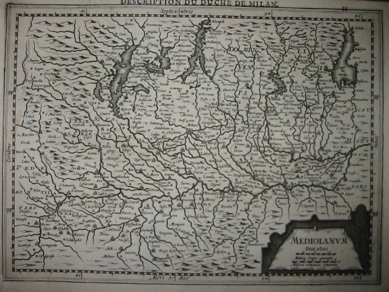 Mercator Gerard - Hondius Jodocus Mediolanum Ducatus 1630 Amsterdam 